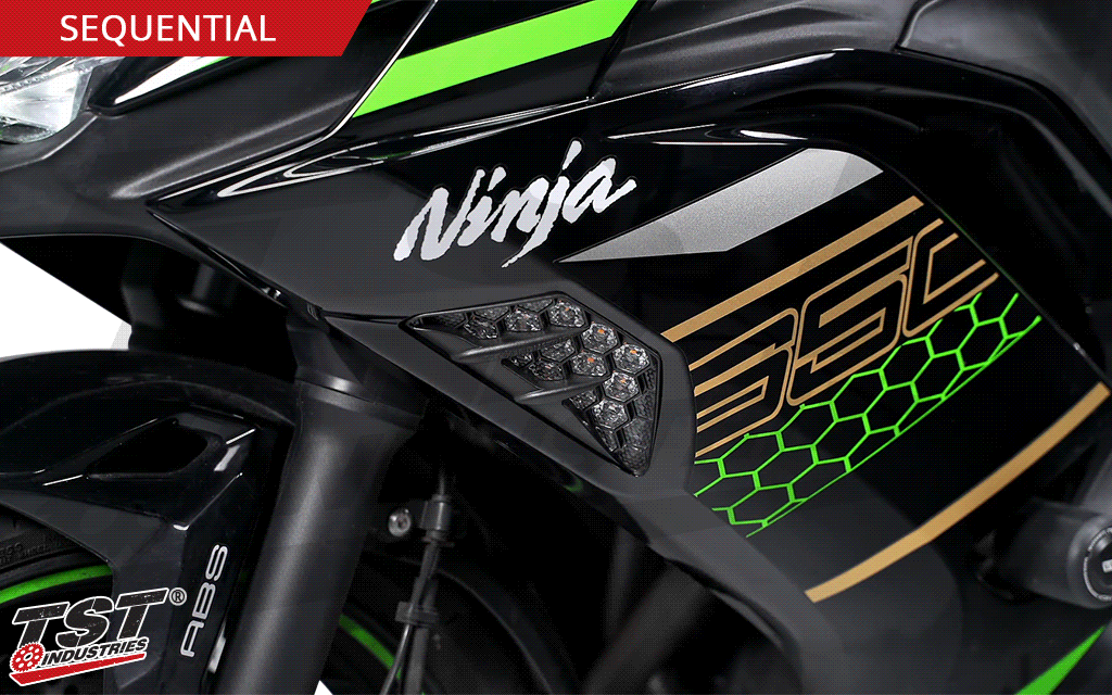 TST　カワサキ　Ninja用フロントウインカー Amazon | TST NEXUS フロント LEDウィンカー (スタンダード) ZX6R(13